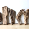 Treibholz Schwemmholz Driftwood 6 Hölzer 22-30 cm 