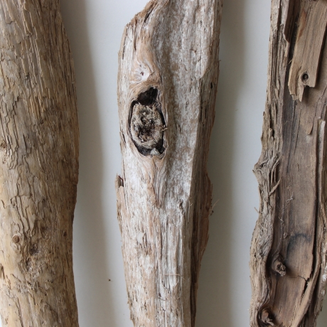 Treibholz Schwemmholz Driftwood 3 XL Hölzer 45-56 cm 