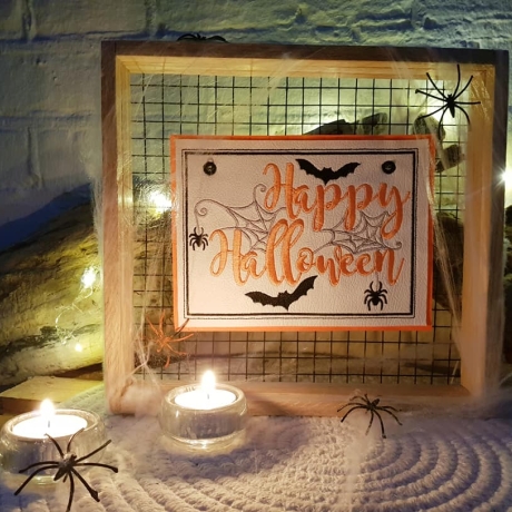 Ferberline Stickdatei Türschild Halloween ab 10x10