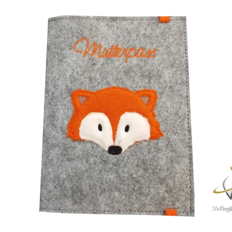 Mutterpasshülle *Fuchs* Namensbestickung möglich