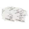 50 Textiletiketten 100% Baumwolle - in drei Sprachen -