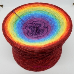 XL-Wolle-Bobbel, Farbverlaufsgarn, 3- oder 4-fädig