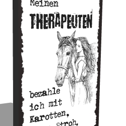 Holzschild-Shabby Therapeuten