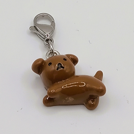 Hunde Charm Clip Anhänger Bettelarmband braun