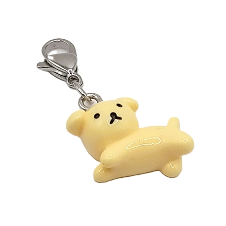 Hunde Charm Clip Anhänger Bettelarmband gelb