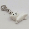 Hunde Charm Clip Anhänger Bettelarmband weiß