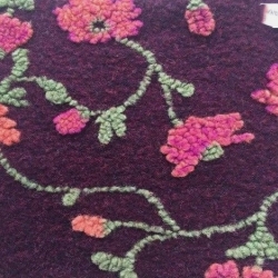 Musterwalk Kochwolle ital.Walkstoff mit erhabenem Muster Walklode