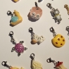 24x versch. Clip Anhänger Bettelarmband Adventskalenderfüllung