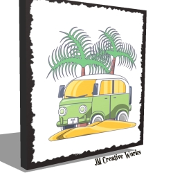 Holzschild-Shabby VW-Bus_250