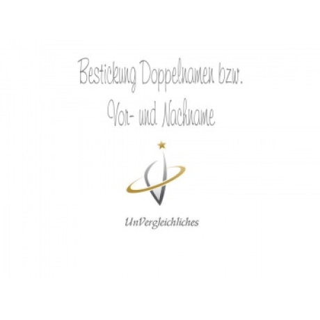 Bestickung 2 Namen (Doppelname oder Vor- und Zuname)