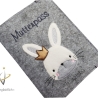 Mutterpasshülle *Hasenkönigin* Namensbestickung möglich