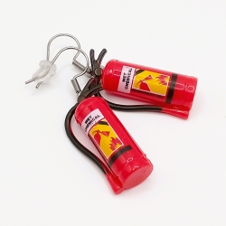 Feuerlöscher Edelstahl Ohrhänger Ohrringe 3D Modeschmuck Schmuck