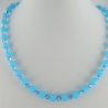 Kette Blau Hellblau Aqua Polaris Perlen (259)