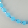 Kette Blau Hellblau Aqua Polaris Perlen (259)