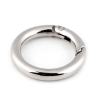 Rundkarabiner silber 36mm / 25mm Schlüsselring Taschenring RE