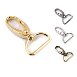 Taschenkarabiner 2Stk. 25mm Schwarz Gold Silber Altmessing