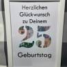 Geldgeschenk Bilderrahmen 25. Geburtstag personalisierbar DIN A4