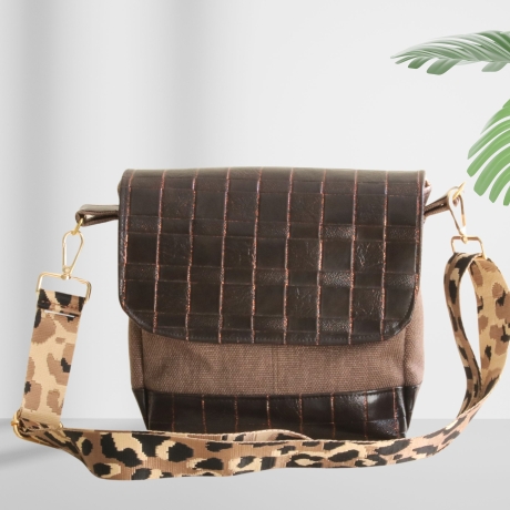 Umhängetasche/braun/Handtasche/crossbbody bag Damen/beige Tasche