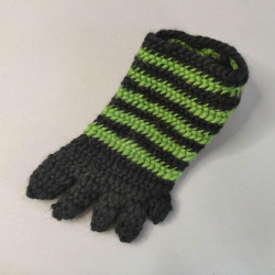Nadelgebundene Socken | Ringel-Zehensocke