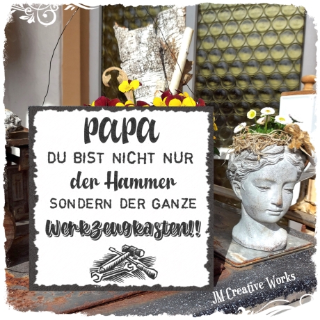 Holzschild-Shabby Werkzeugkasten