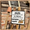 Holzschild-Shabby Werkzeugkasten