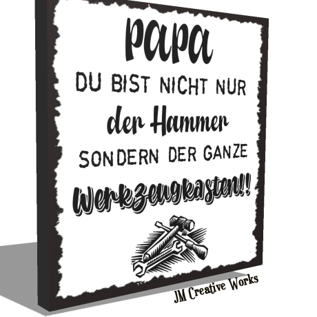 Holzschild-Shabby Werkzeugkasten