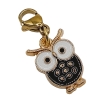 Eule Charm schwarz Clip Anhänger Bettelarmband Kinder Halloween