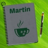 Notizbuch - Kaffee mit Schriftzug A5