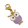 Eule lila Charm Clip Anhänger Bettelarmband Kinder Halloween