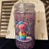 Schneekugel-Tumbler mit Glitzer, Beruhigungsglas, Glimmer