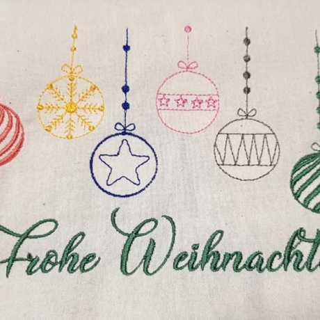 Michis Textilatelier - Frohe Weihnachten 2 Teilig