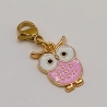Eule Charm rosa Clip Anhänger Bettelarmband Kinder Halloween