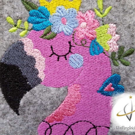 Mutterpasshülle Flamingo Namensbestickung möglich