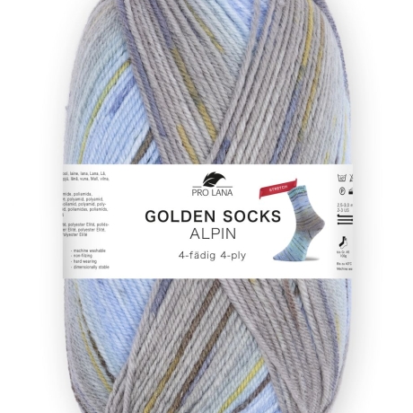 Pro Lana Alpin Stretch 4-fäd. Sockenwolle 100g 