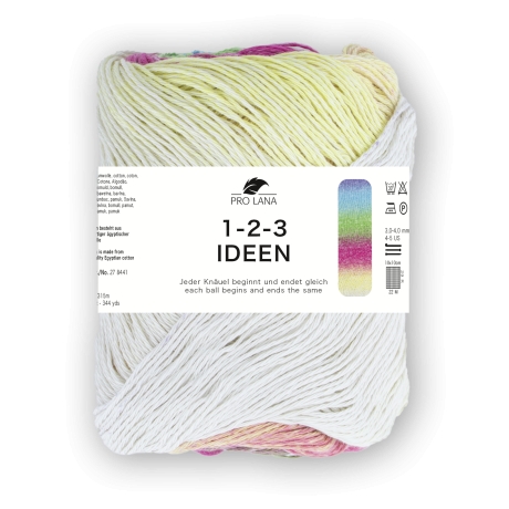 Pro Lana 1-2-3 IDEEN 100g Baumwollgarn Farbverlaufsgarn