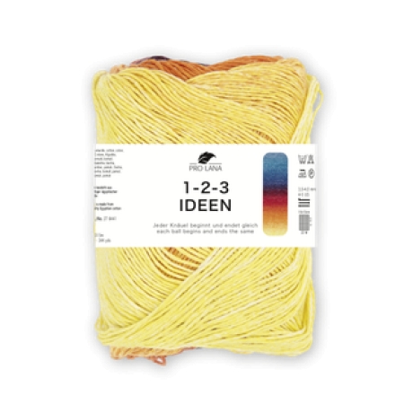 Pro Lana 1-2-3 IDEEN 100g Baumwollgarn Farbverlaufsgarn