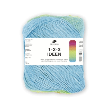Pro Lana 1-2-3 IDEEN 100g Baumwollgarn Farbverlaufsgarn