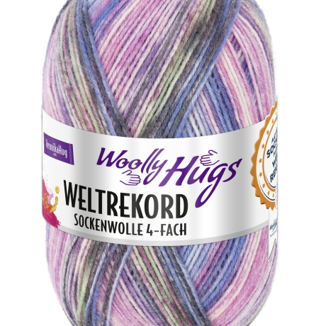 Woolly Hugs Weltrekord Sockenwolle, 4-fädig, 100g, Fb. 04