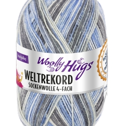 Woolly Hugs Weltrekord Sockenwolle, 4-fädig, 100g, Fb. 06