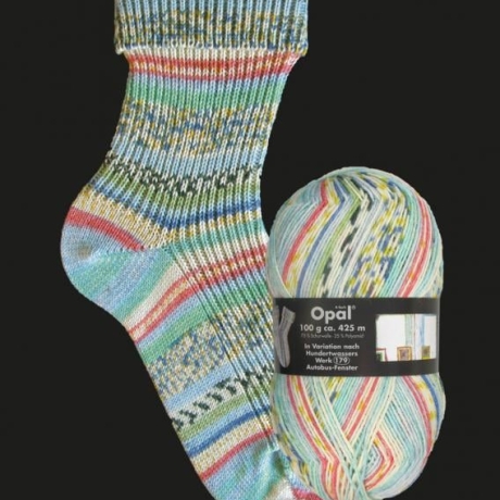 Opal Hundertwasser, 4-fädige Sockenwolle, Farbe 2101