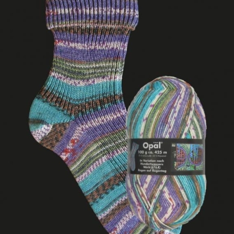 Opal Hundertwasser, 4-fädige Sockenwolle, Farbe 2106