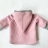 Wichteljacke aus Wollwalk Gr.62/68 rosa, Zwergenjacke handmade