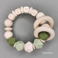 Baby - Greifring, personalisiert mit Namen