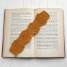 Lesezeichen Braun Brauntöne verschiedene Formen handgestrickt 