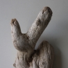 Treibholz Schwemmholz Driftwood 1 knorrige Wurzel  55 cm 