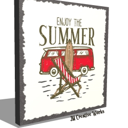 Holzschild-Shabby Auto