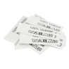 50 Textiletiketten mit Pflegehinweisen 15x40 mm, 100% Viskose 1P.