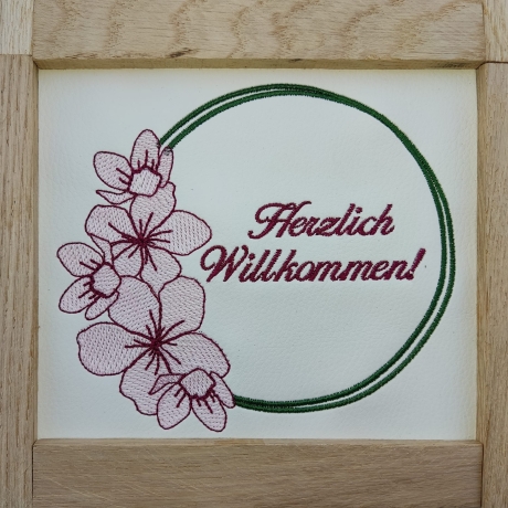 Ferberline Stickdatei Set Kirschblütenkranz ab 10x10