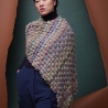 Tuch Rosalba Wolle + Anleitung 100% Baby-Alpaka Aurora Langyarns