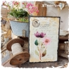 Holzschild-Shabby Blume